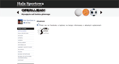 Desktop Screenshot of halasportowa.ustrzyki-dolne.pl