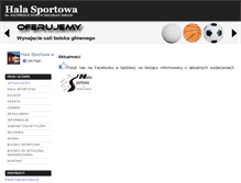 Tablet Screenshot of halasportowa.ustrzyki-dolne.pl